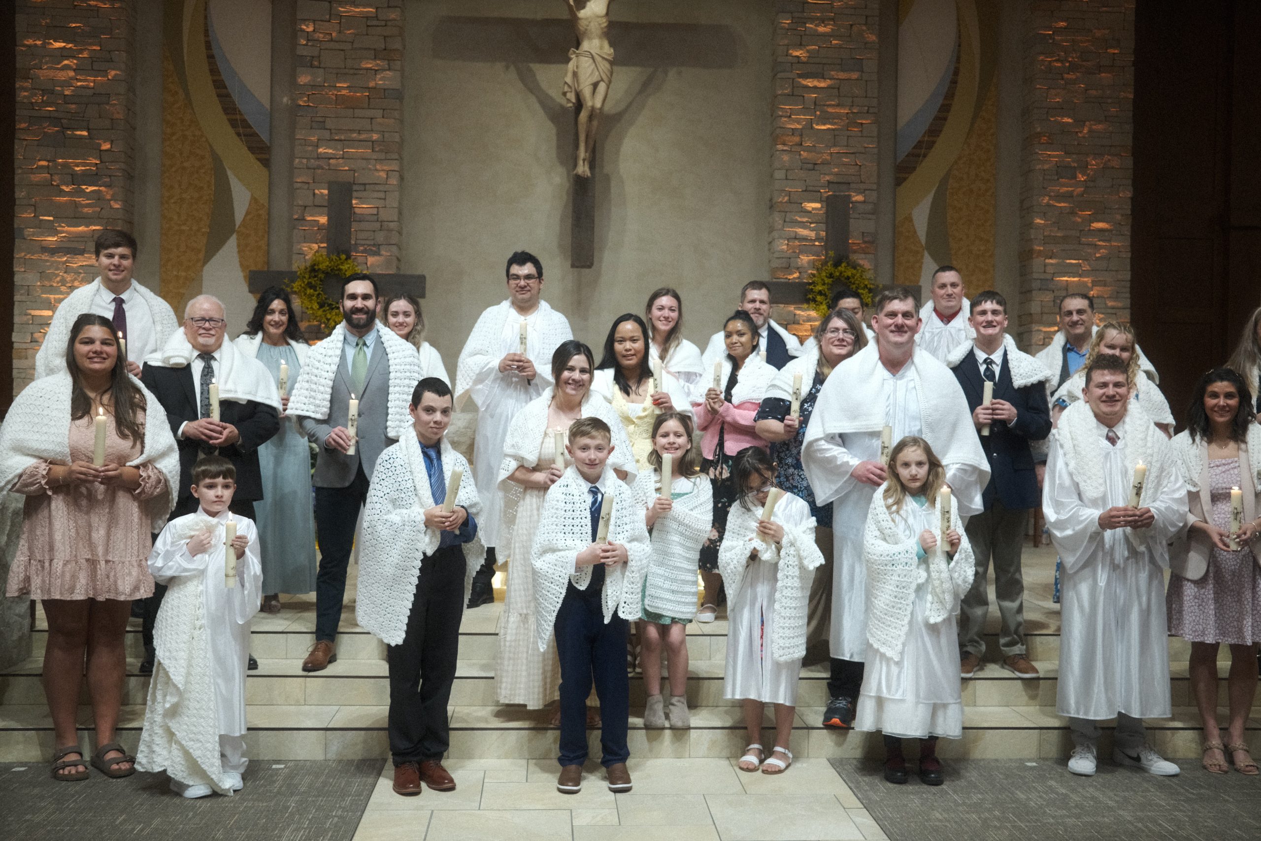 Sacred crucifix in church