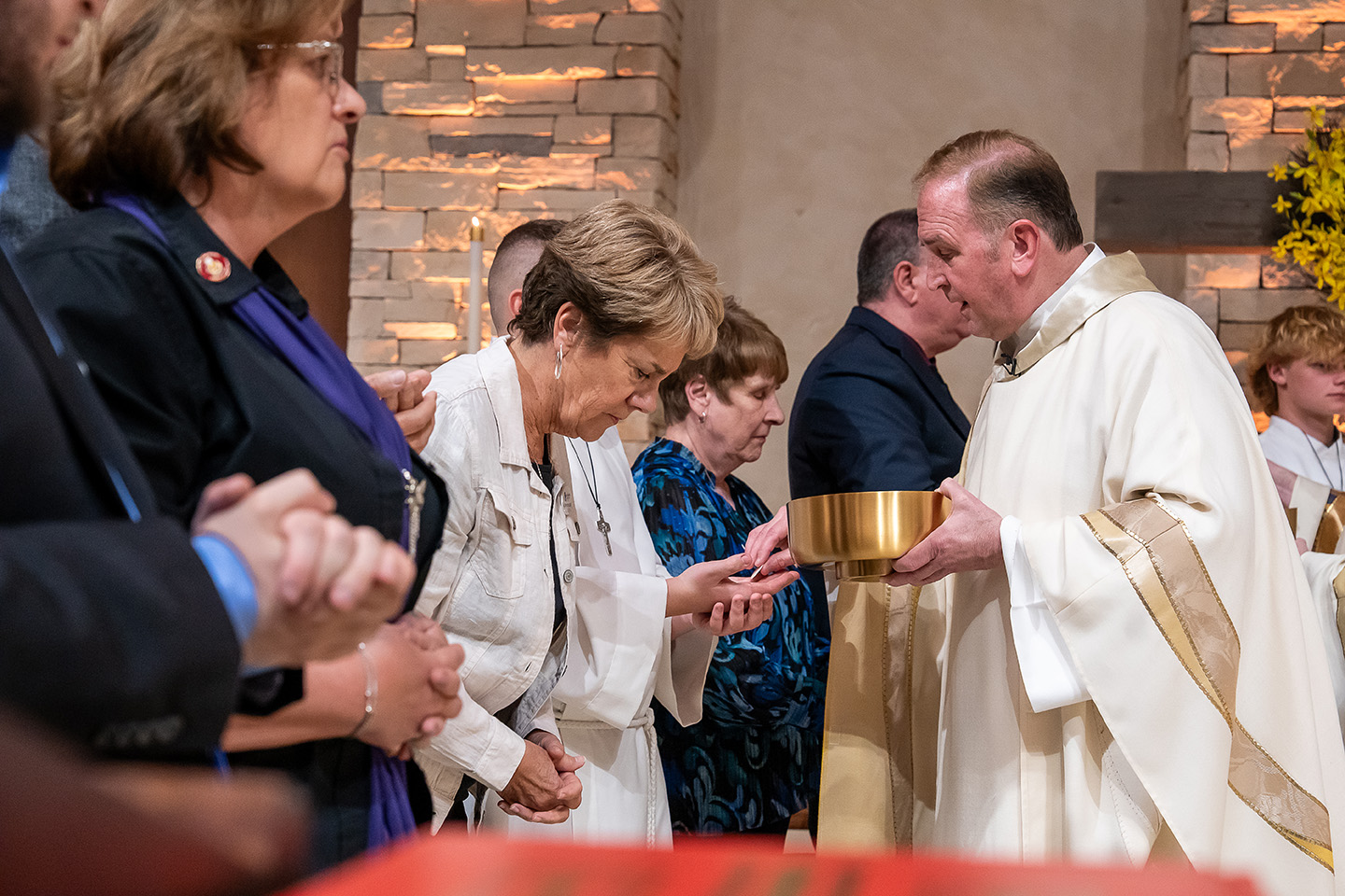 Sacred crucifix in church
